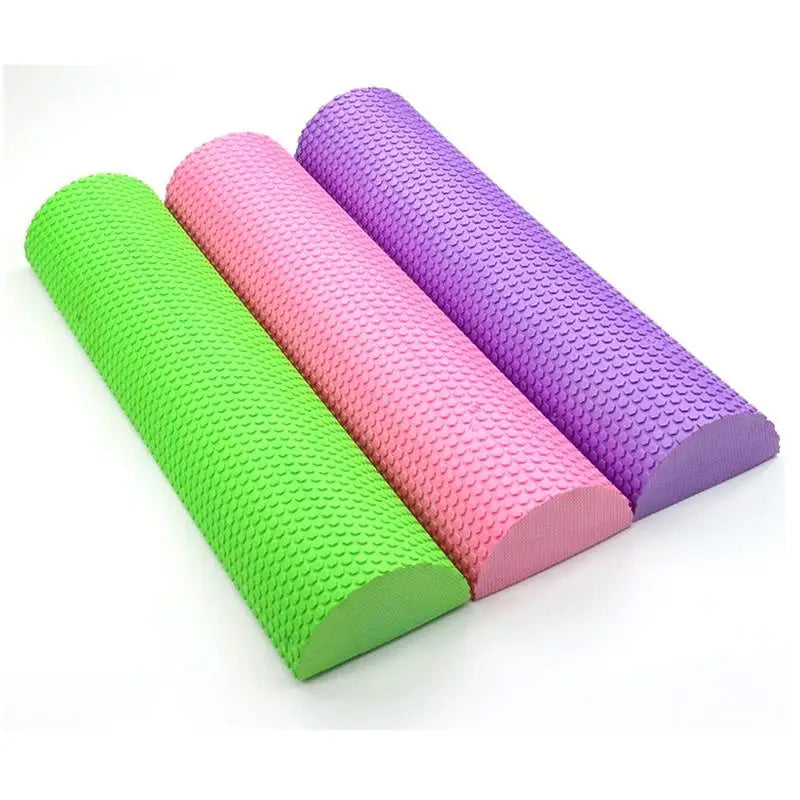 Half Round 30-45cm EVA Massage Foam Roller Yoga Pilates Fitness Equipment Balance Pad Yoga Blocks With Massage Floating Point