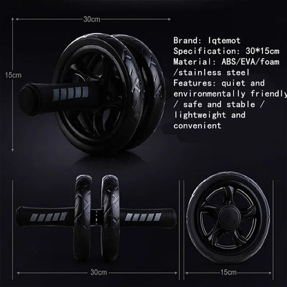 AB Roller Wheel Roller Keep Fit Wheels Home Crunch Artifact No Noise Abdominal Training Equipment for Gym Strength Workouts