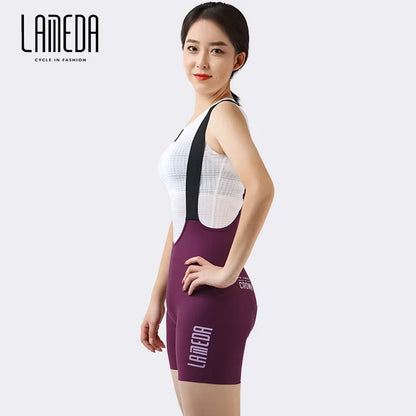 LAMEDA 2022 New Cycling Bib For Women Professional Bike Shorts Workout Summer High Waist Bibs MTB Road Pants Bicycle Apparel