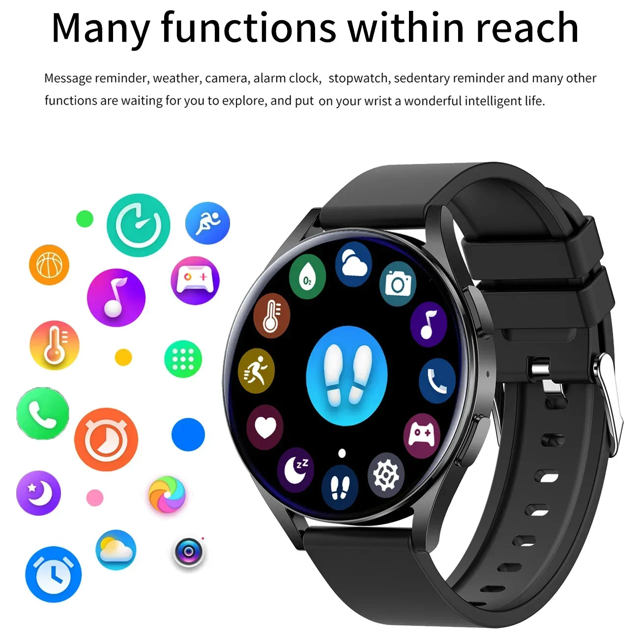 New Smartwatch 6 for Men HD Full Touch Blood Pressure Blood Oxygen Bluetooth Call Sports Smart Watch Men Women For Android IOS