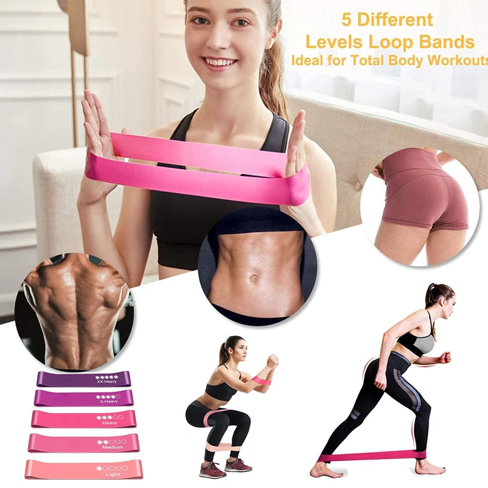 Gym Fitness Resistance Bands for Yoga Stretch Pull Up Assist Bands Rubber Crossfit Exercise Training Workout Equipment