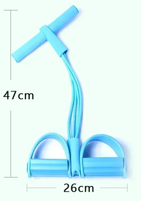 Resistance Bands Elastic Fitness Bands For Sports Exercises At Home Multifunctional  Portable 4 Tube Elastic Pedal Puller