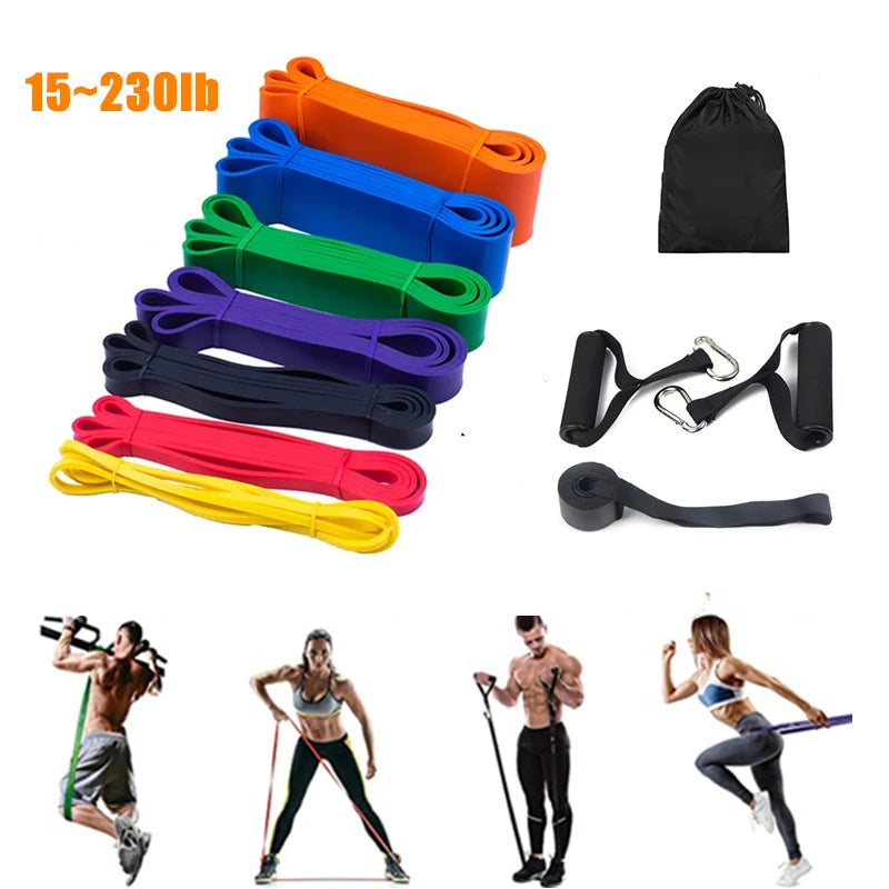 Latex Stretch Resistance Band Expander Elastic Bands For Sport Pull Up Assistance Band Home Workout Pilates Gym Equipment