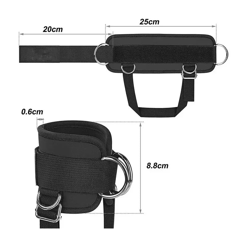 1PC Adjustable Ankle Strap Leg Strength Training Exercise Sport Protector Ankle Brace Support Belt Fitness Gym Workout Equipment