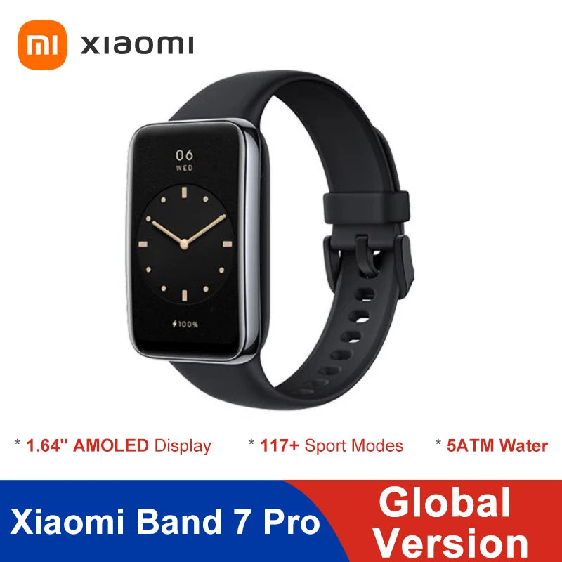 Global Version Xiaomi Mi Band 7 Pro GPS 6 Color AMOLED Screen Blood Oxygen Fitness Tracker Bracelet Xiaomi Smart Band 7 Pro