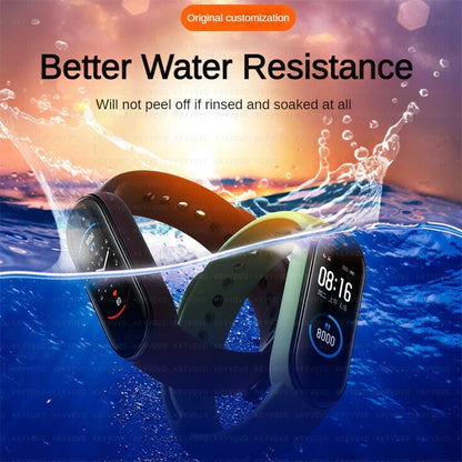 Upgrade 10D Film Glass for Xiaomi Mi Band 8 7 6 5 4 Screen Protector Miband Smart Watchband Protective Cover Case Strap Bracelet