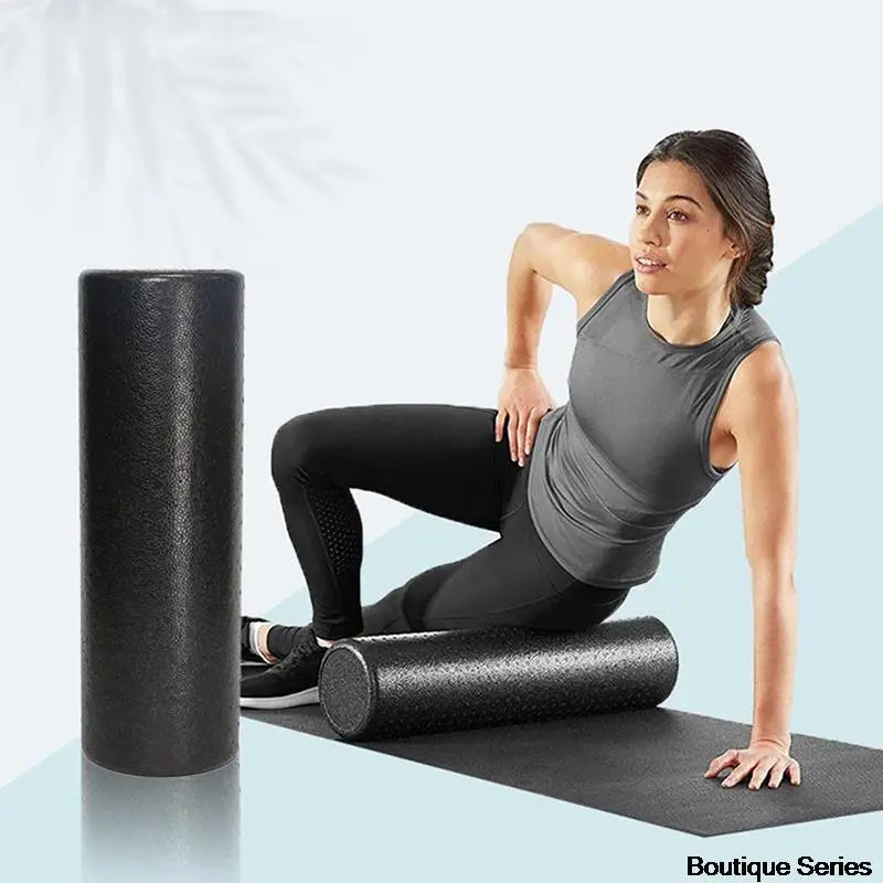 3 Sizes Black Yoga Foam Roller 30/45/60 CM Exercise Equipment Massage Roller Delicate Yoga column