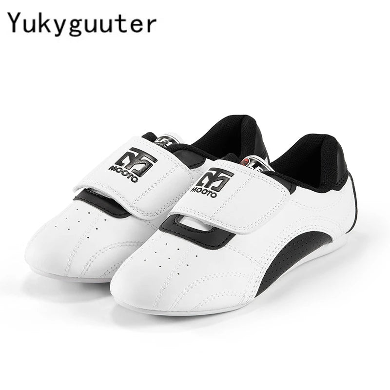 Children Taekwondo Shoes Men's Breathable Kids Martial Arts Karate Kung Fu Shoes Gym Fitness Workout Sports Body Building Wushu