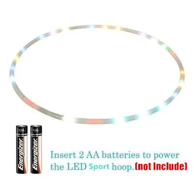 60/70/80/90cm Glow Sport Hoop Lose Weight Ring Hoop 7 Color Changing Yoga Circle Fitness Workout Equipment for Women Kids