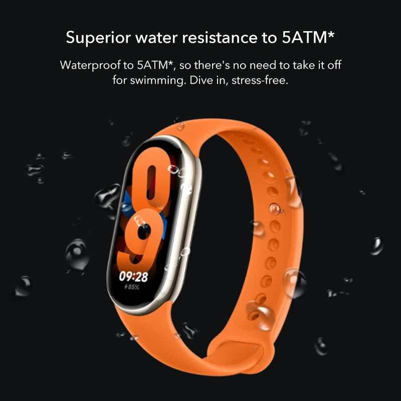 Global Version Xiaomi Smart Band 8 Smartband Bracelets 1.62''AMOLED Display BloodOxygen Heart Rate Monitoring 150+ Sport Modes