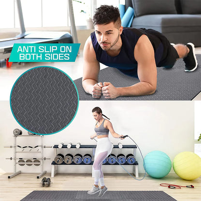 4~24Pcs Puzzle Fitness Mat, Eva Interlocking Foam Floor Tiles for Home Gym, Home Gym Equipment Mat, Non-Slip Floor Mat for Kids