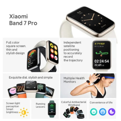 Global Version Xiaomi Mi Band 7 Pro GPS 6 Color AMOLED Screen Blood Oxygen Fitness Tracker Bracelet Xiaomi Smart Band 7 Pro